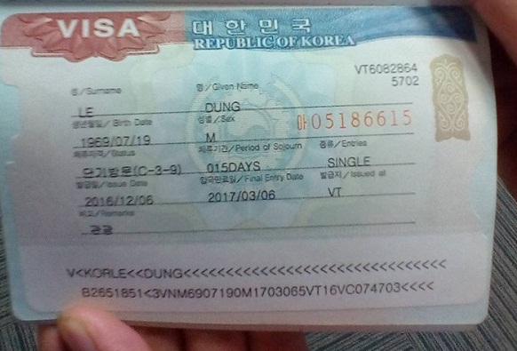 Visa du lịch Hàn Quốc